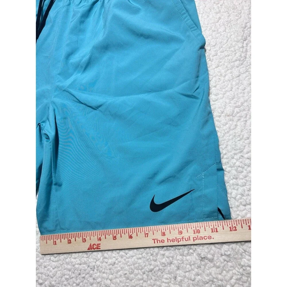 Nike Men's Swim Trunks Contend Volley Shorts Aqua Teal Size M CU4495-392 NWOT - Picture 3 of 11
